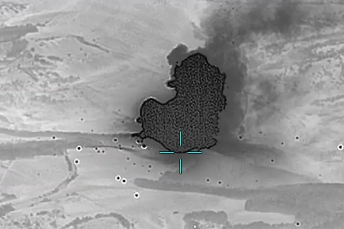 Enemy's rocket-artillery depot destroyed