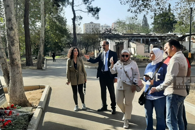 Группа представителей СМИ зарубежных стран находится с визитом в Гяндже