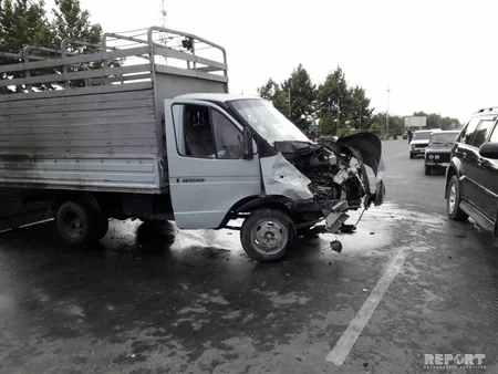 Bərdədə yük maşını partlayıb, xəsarət alanlar var - FOTO - YENİLƏNİB