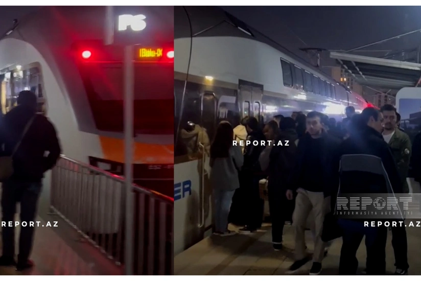 Bakı-Sumqayıt qatarlarının fəaliyyəti bərpa olunub - YENİLƏNİB