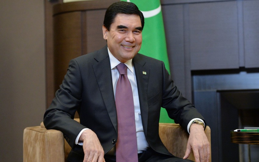 Turkmenistan's President makes a voyage on new Russian made ship