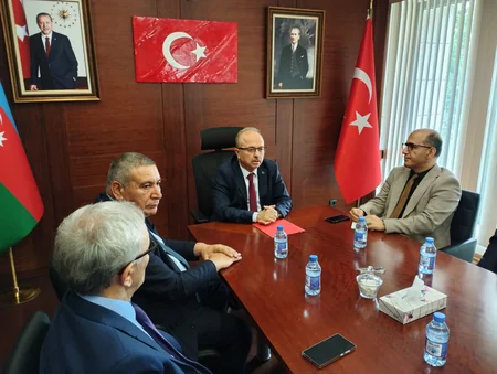 Mətbuat Şurası İdarə Heyətinin üzvləri Türkiyənin Azərbaycandakı səfirliyində olublar