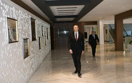 Президент Ильхам Алиев принял участие в открытии комплекса ОАО Азерэнержи