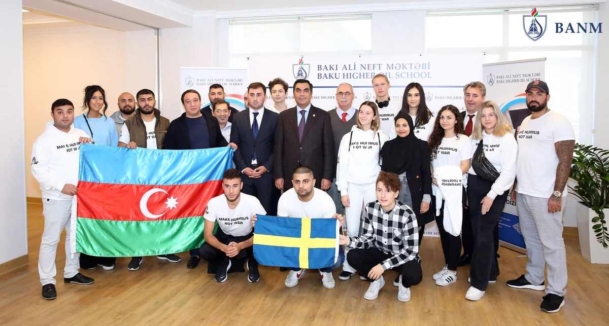 İsveçli gənclər Bakı Ali Neft Məktəbinin qonağı olublar