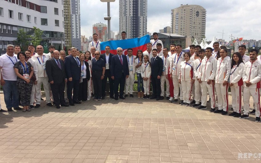 Leyla Aliyeva met with Azerbaijani delegation participating in Minsk 2019 European Games