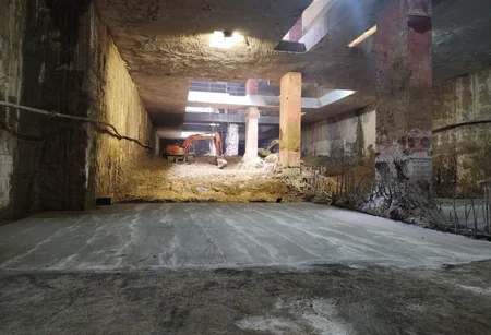 Bakı metrosunun inşa olunan stansiyasında növbəti mərhələ üzrə iş başlayıb