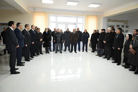 Şirvanda məcburi köçkünlər üçün yeni yaşayış kompleksi istifadəyə verilib