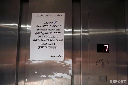 Bakıda MTK xidmətindən narazı olan bina sakinləri etiraz ediblər - FOTO