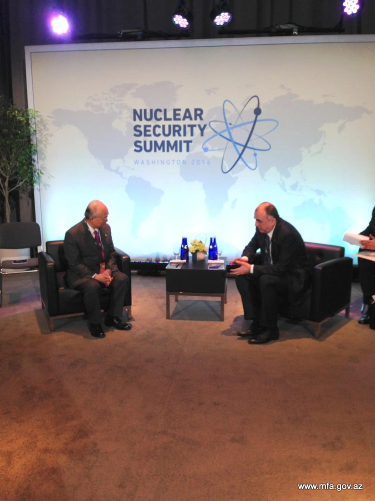 Elmar Mammadyarov discusses threats arising from activity of 'Metsamor' nuclear plant with IAEA chief