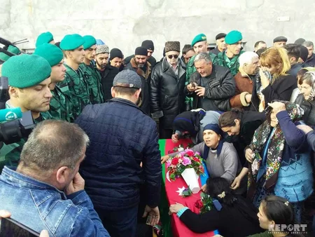Azərbaycanın şəhid sərhədçisi dəfn edilib - FOTO - VİDEO - YENİLƏNİB
