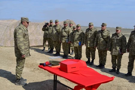 ​Mühəndis istehkam bölmələri ilə taktiki məşğələ keçirilib