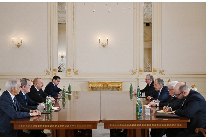 Prezident İlham Əliyev Rusiyanın xarici işlər naziri Sergey Lavrovu qəbul edib - YENİLƏNİB-2