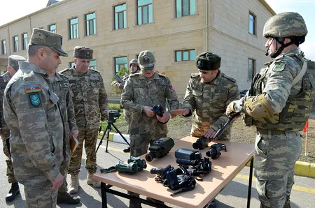 NATO delegation visits one of Azerbaijan's military units