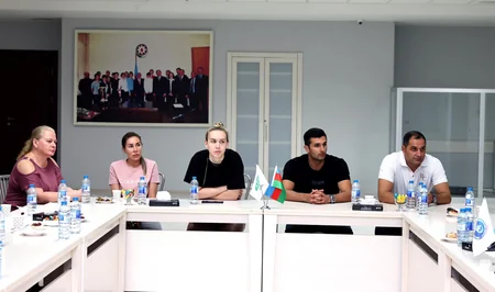 Azərbaycan Voleybol Federasiyasının rəhbərliyi qadınlardan ibarət millinin üzvləri ilə görüşüb