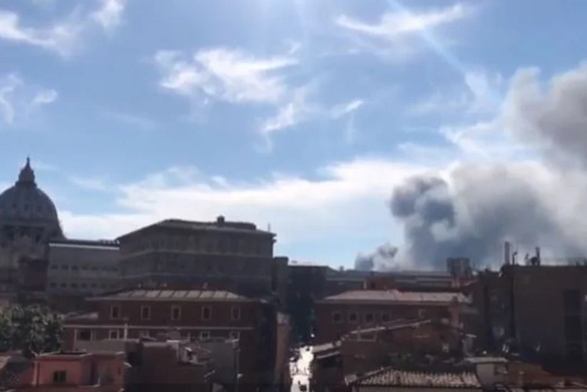 Vatikanda güclü partlayış baş verib - VİDEO