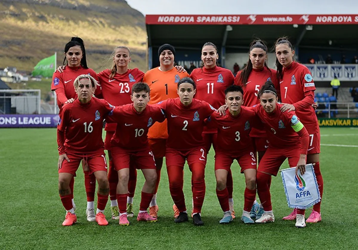 Qadınlardan ibarət Azərbaycan millisi Farer adalarını məğlub edib