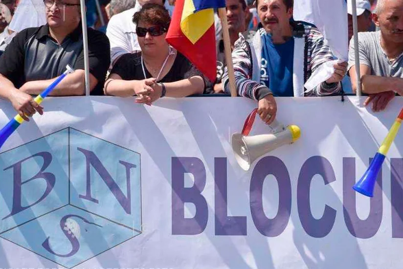 Румынское профсоюзное объединение провело митинг против чрезмерных налогов на труд