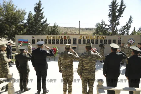 Abşeronda şəhid tankçıların xatirəsi əbədiləşdirilib