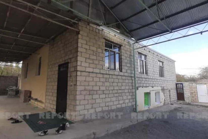 Goranboyda Vətən müharibəsi zamanı dağılan ev təmir olunub