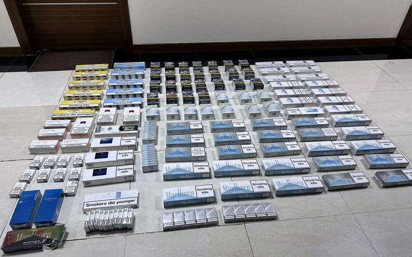 Bakıda aksizsiz xarici markalı siqaretlər aşkarlanıb