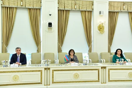 Sahibə Qafarova Səudiyyə Ərəbistanının Baş Audit Məhkəməsinin Prezidenti ilə görüşüb