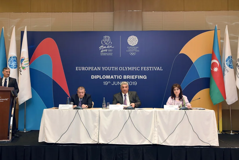 “Bakı-2019” Avropa Gənclər Yay Olimpiya Festivalı diplomatik brifinqə ev sahibliyi edib