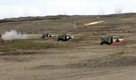 Войска Нахчыванского гарнизона успешно провели этап с боевой стрельбой
