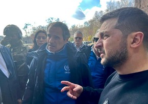 Глава МАГАТЭ вместе с Зеленским осмотрели повреждение Днепровской ГЭС