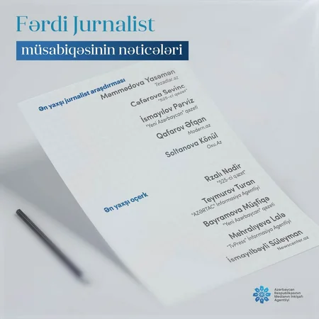 “Global Media Group”un 5 əməkdaşı MEDİA-nın fərdi jurnalist müsabiqəsinin qalibi olub