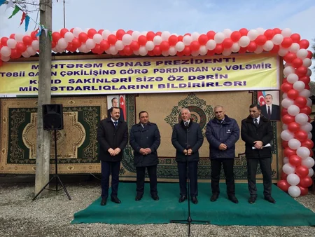 Xaçmazın daha iki yaşayış məntəqəsinə ilk dəfə qaz verilib
