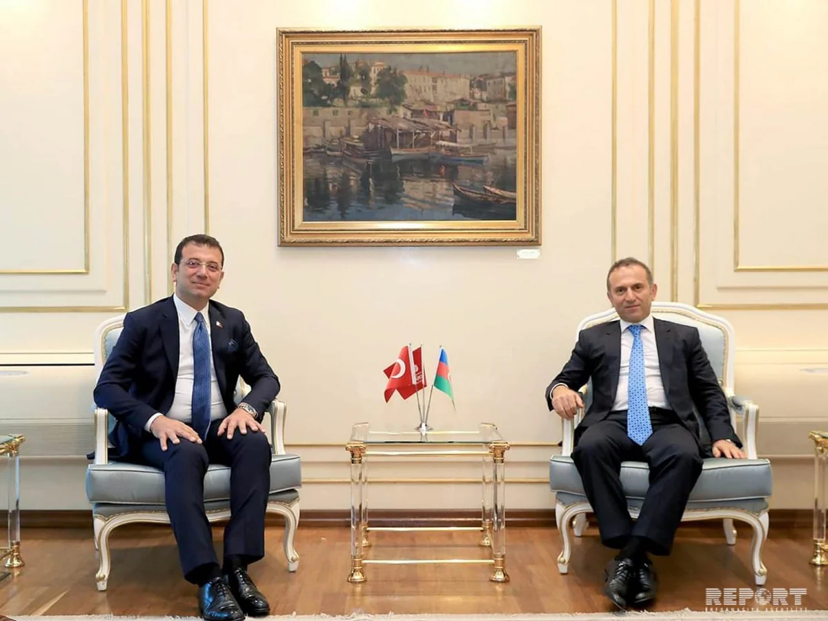 Azərbaycanın İstanbuldakı baş konsulu Ekrem İmamoğlu ilə görüşüb