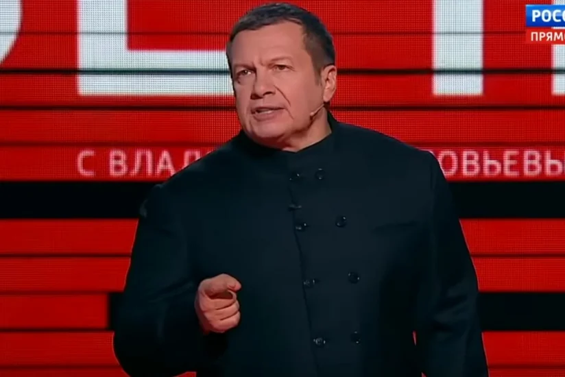 Российский телеведущий во время эфира выгнал из студии американского эксперта - ВИДЕО