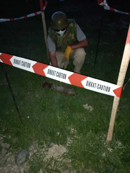 Bərdədə top mərmisi aşkarlandı