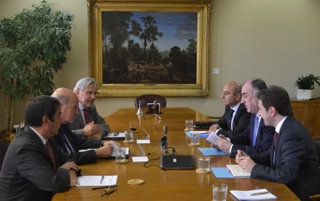 Azerbaijani FM holds several meetings at the National Congress of Chile