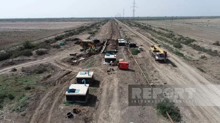 Neftçalada su-kanalizasiya şəbəkələrinin yenidən qurulması davam etdirilir