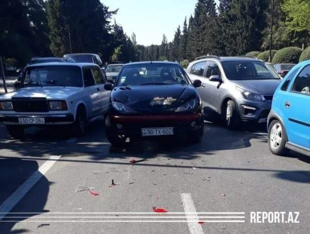 Sumqayıtda zəncirvari qəza olub