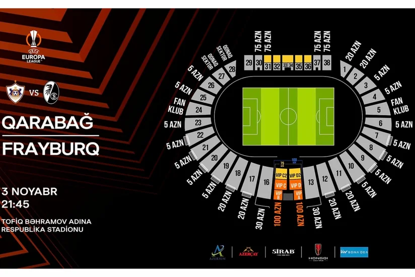 Qarabağ - Frayburq oyununun biletləri satışa çıxarılıb