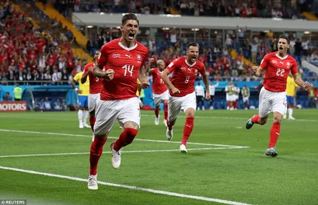 DÇ-2018: İsveçrə millisi Braziliya ilə heç-heçə edib