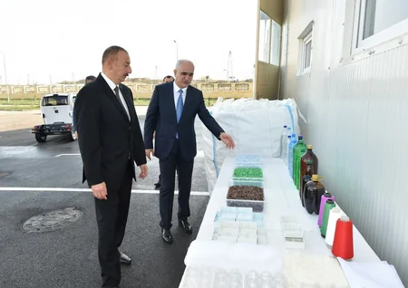 Prezident İlham Əliyev Balaxanı Sənaye Parkının açılışında iştirak edib