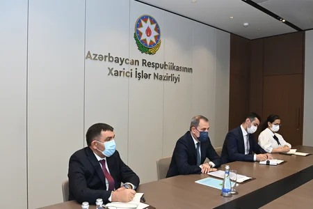 Ceyhun Bayramov Türkmənistanın yeni səfiri ilə görüşüb