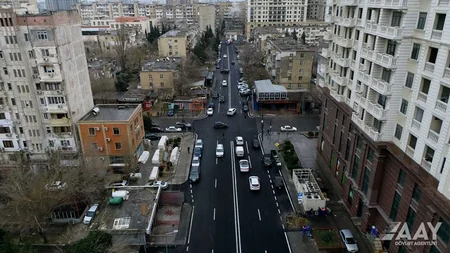 Bakının Həsən Məcidov küçəsinin bir hissəsi təmir olunub