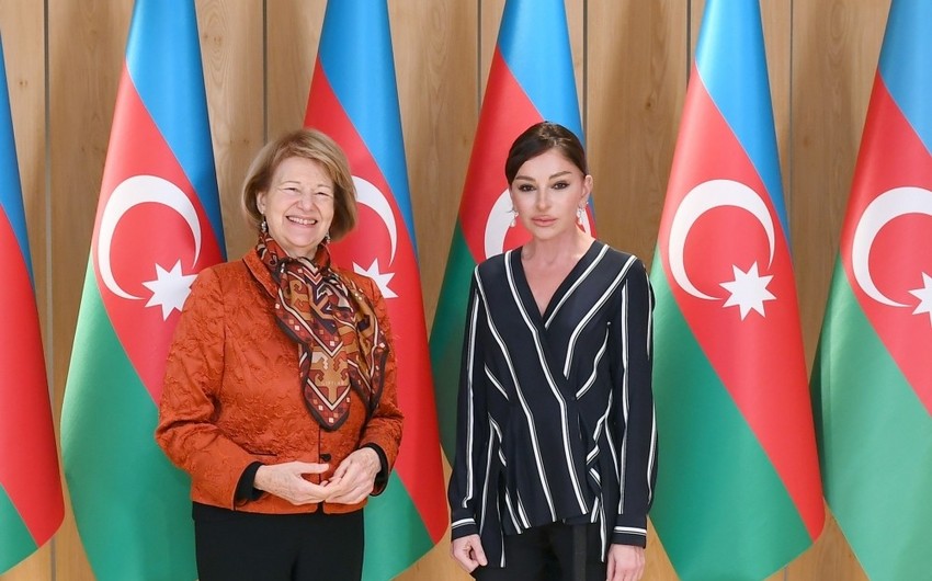 Birinci vitse-prezident Mehriban Əliyeva Böyük Britaniya Baş Nazirinin ticarət elçisi ilə görüşüb - YENİLƏNİB