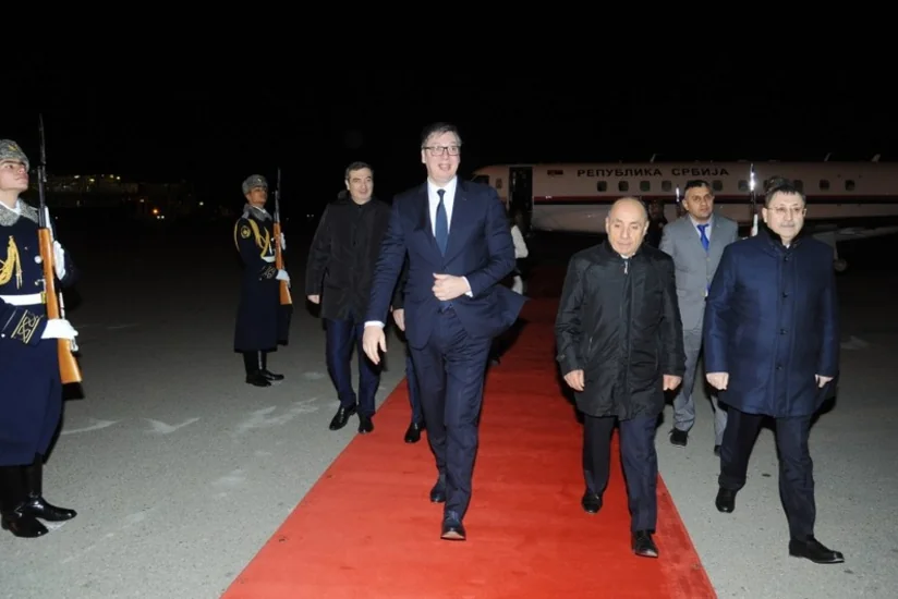 Завершился рабочий визит президента Сербии в Азербайджан