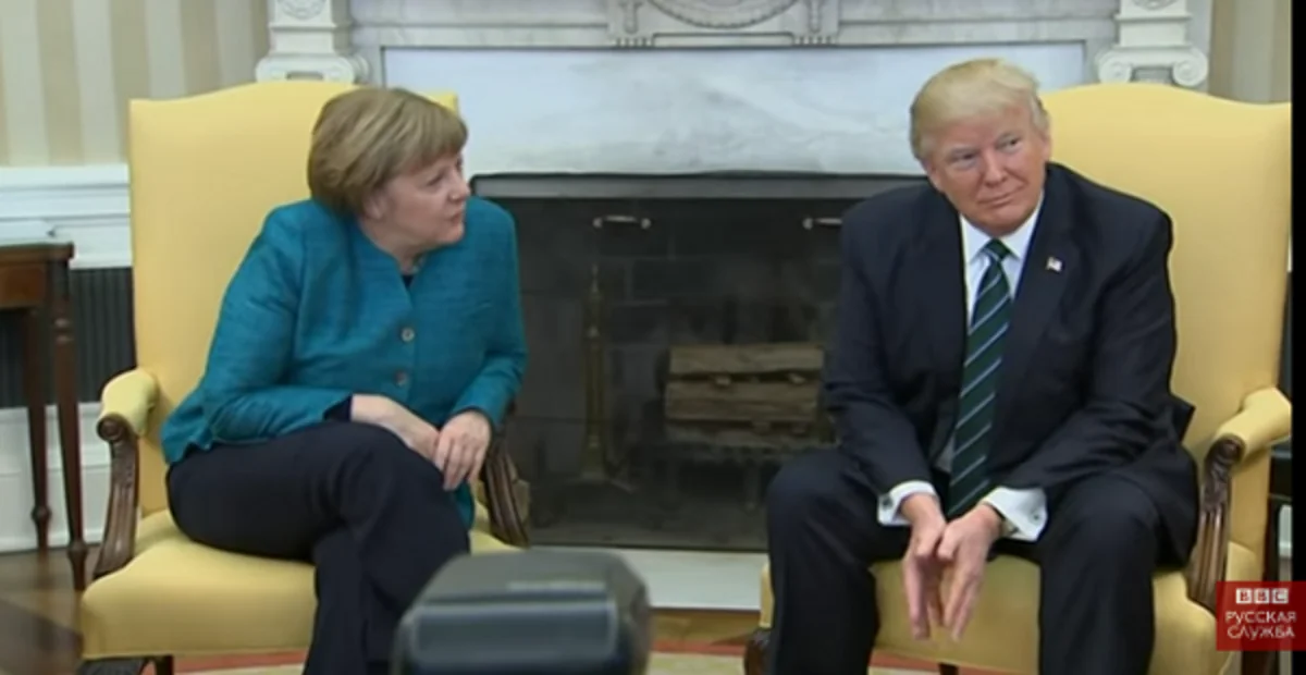 Donald Tramp Angela Merkelin əlini sıxmaqdan imtina edib - VİDEO