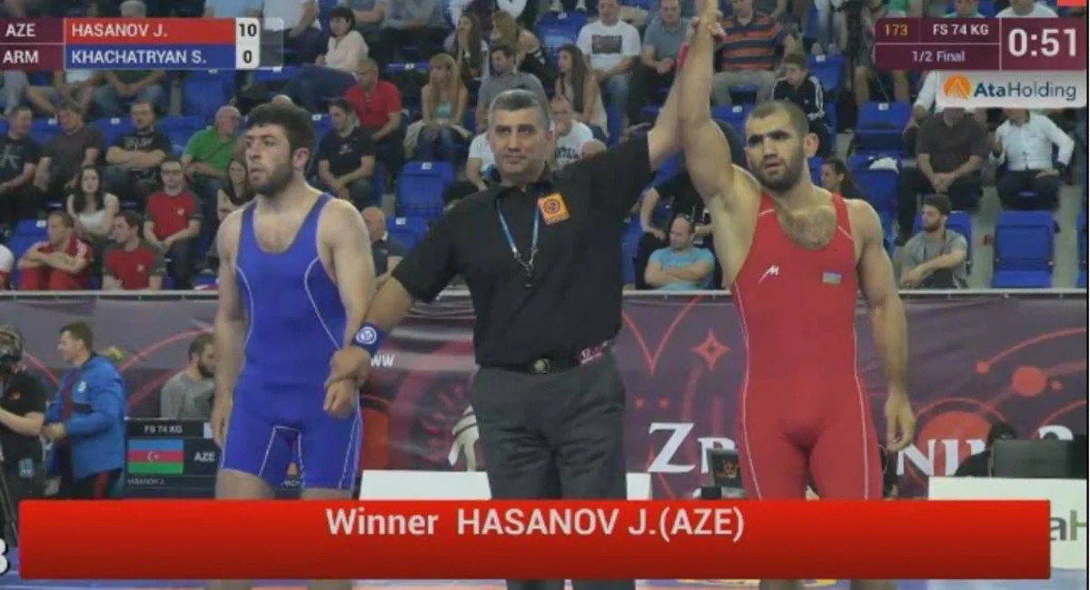 Ermənini məğlub edən Azərbaycan güləşçisi olimpiadaya lisenziya qazanıb - VİDEO
