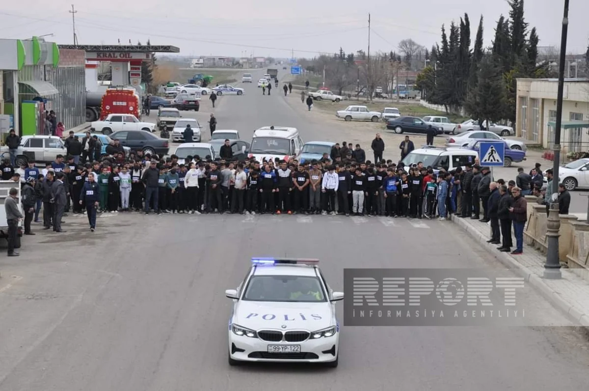 Biləsuvarda İdman həftəsi çərçivəsində qaçış marafonu keçirilib