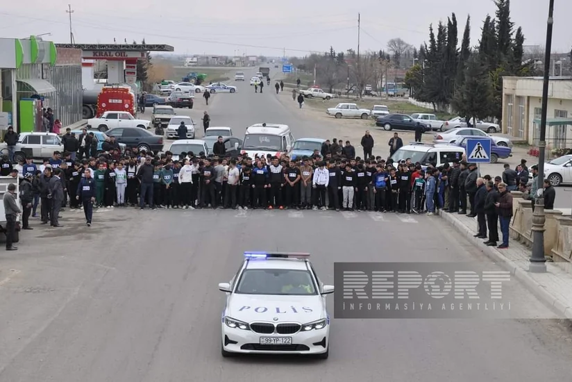 Biləsuvarda İdman həftəsi çərçivəsində qaçış marafonu keçirilib