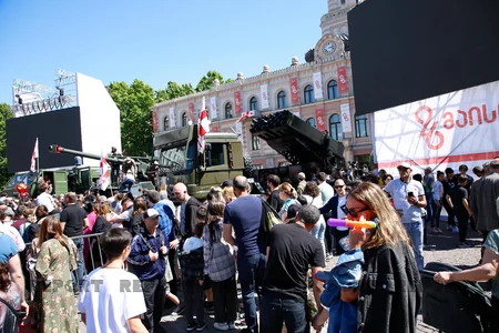Tbilisidə Gürcüstan XİN-in pavilyonunda Bakıya həsr olunan art-obyekt nümayiş etdirilib  