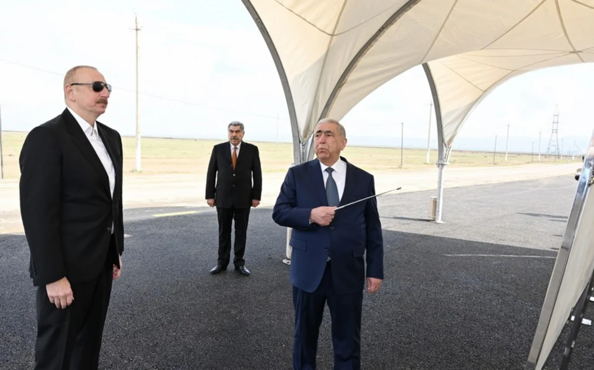 President Ilham Aliyev attends inauguration of highway in Hajigabul district