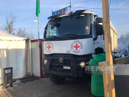 ICRC vehicles pass freely through Khankandi-Lachin road - UPDATED